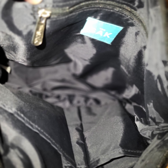 The Sak Elegant Used Black Knit Shoulder Bag - Picture 6 of 8